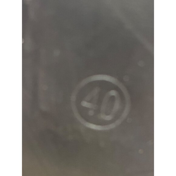 suedette faux suede Shoes Womens cream pearl Mary jane cube heel size 40 - Picture 6 of 6